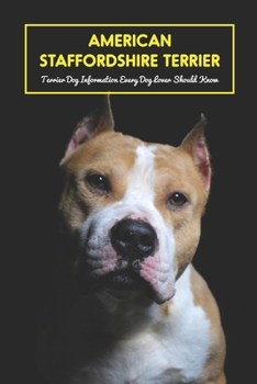 American Staffordshire Terrier: Terrier Dog Information Every Dog Lover Should Know