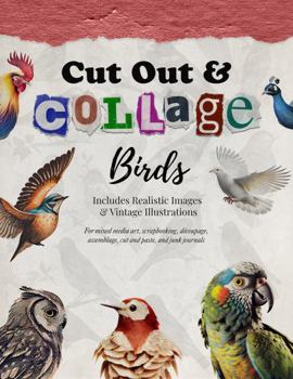 Paperback Cut Out and Collage — Birds — Includes Realistic Images and Vintage Illustrations: For mixed media art, scrapbooking, découpage, assemblage, cut and paste, and junk journals (Collage Artistry) Book