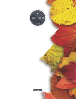 ZMUDACE Notizbuch Punktraster: in DIN A4 Softcover ZP086 Bl�tter Herbst 156 leere gepunktete Seiten mit pers�nlichem Register + Seitenzahlen Zeichenbuch, Skizzenbuch, Dot Grid Notebook, Malbuch, Notiz