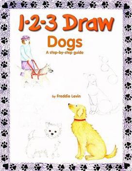 Paperback 1-2-3 Draw Dogs: A Step-By-Step Guide Book