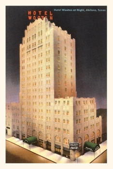 Paperback Vintage Journal Night, Hotel Wooten, Abilene, Texas Book