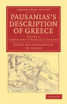 Paperback Pausanias's Description of Greece - Volume 5 Book