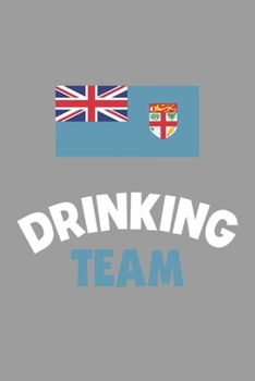 Paperback Drinking Team Notebook: Lined Journal, 120 Pages, 6 x 9, Fiji Flag Beer Olympics Gift Journal Matte Finish Book