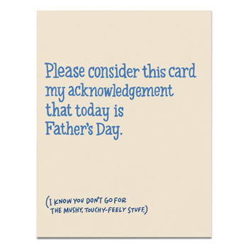 Father’s Day Acknowledgment Card (Em & Friends Greeting Cards)