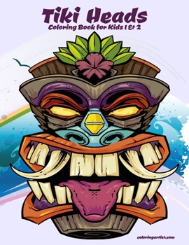 Paperback Tiki Heads Coloring Book for Kids 1 & 2 Book
