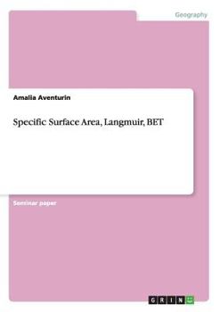 Paperback Specific Surface Area, Langmuir, BET Book