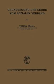 Paperback Grundlegung Der Lehre Vom Sozialen Verband [German] Book