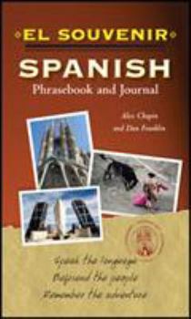 Paperback El Souvenir Spanish Phrasebook and Journal Book