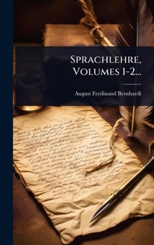 Hardcover Sprachlehre, Volumes 1-2... [German] Book
