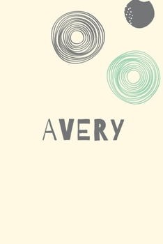 Avery : Personnalized notebook for girls & Women: Pretty Vintage lined journal for Diary, Composition, school notes, Journaling, Writing, Planning.