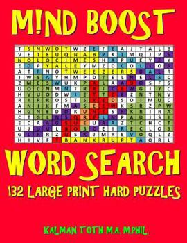 Paperback M!nd Boost Word Search: 132 Challenging Extra Large Print Puzzles Book