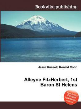 Paperback Alleyne Fitzherbert, 1st Baron St Helens Book