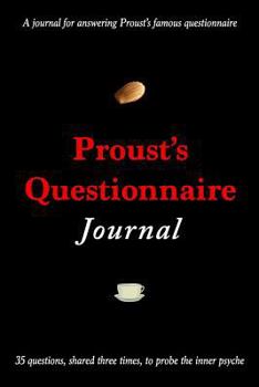 Paperback Proust's Questionnaire Journal Book