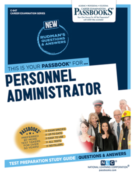 Paperback Personnel Administrator (C-647): Passbooks Study Guide Volume 647 Book