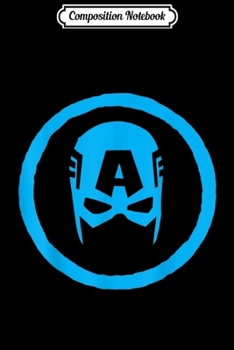 Composition Notebook: Marvel Captain America Avengers Mask Graphic  Journal/Notebook Blank Lined Ruled 6x9 100 Pages