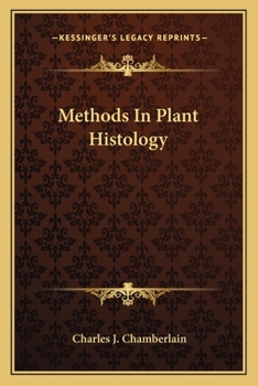 Paperback Methods In Plant Histology Book