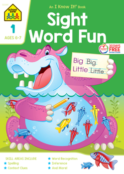 Paperback School Zone Sight Word Fun Grade 1 Workbook Book
