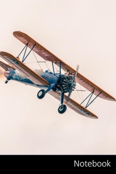 Notebook: 110 Seiten, liniert. Flugzeug Notizbuch / persönliches Tagebuch / Schreibheft / Logbuch / Planer / Vokabelheft / Notizen - 6 x 9 Zoll (15,24 ... Seiten mit Datumslinie, glänzendes Cover.