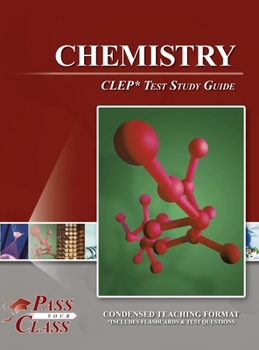 Hardcover Chemistry CLEP Test Study Guide Book