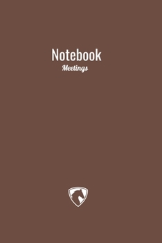 Notebook : meetings: Simple (brown)