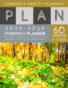 Paperback 5 year Monthly Planner 2020-2024: 2020-2024 Five Year Planner - 60 Months Calendar, 5 Year Appointment Calendar, Business Planners, Agenda Schedule Or Book