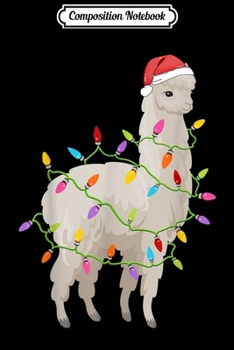 Composition Notebook: Llama Tree Christmas Sweater Xmas Pet Animal Lover Gifts Journal/Notebook Blank Lined Ruled 6x9 100 Pages