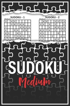 Paperback Sudoku Medium: Puzzle Book with Solution - 200 Medium Puzzles Book