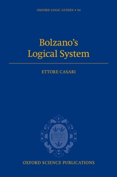 Hardcover Bolzano's Logical System Olg C Book