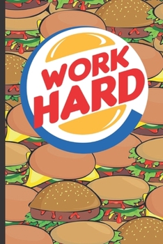 Paperback Work Hard: School Subject Notebook, 6x9 120 page lined paperback notebook. Book