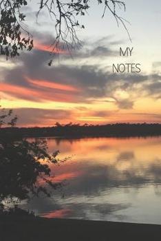 Paperback My Notes: Sunset on river photograph - composition notebook Book