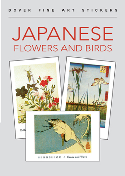 Paperback Japanese Flowers and Birds: 18 Art Stickers Book