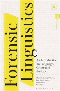 Paperback Forensic Linguistics: An Introduction to Language, Crime and the Law Book