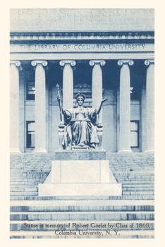 Paperback Vintage Journal Library, Statue, Columbia University, New York City Book