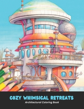 Cozy Whimsical Retreats: Architectural Coloring Book, 50 pages, 8.5 x 11 inches