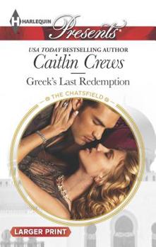 Mass Market Paperback Greek's Last Redemption [Large Print] Book