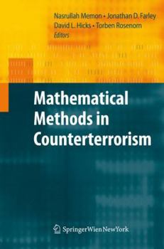 Hardcover Mathematical Methods in Counterterrorism Book