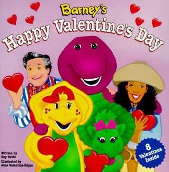 Paperback Barney's Happy Valentine's Day [With 8 Valentines] Book