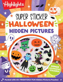 Paperback Super Sticker Halloween Hidden Pictures Book