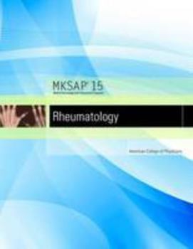 Paperback MKSAP 15 Medical Knowledge Self-assessment Program: Rheumatology by American College of Physicians (2009) Paperback Book