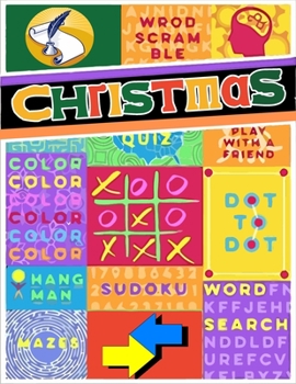 Paperback Christmas: A Unique 30 Christmas Word Search Puzzles Activity Book Full of Crosswords With Funny Quotes For Christmas Fun Word Se Book