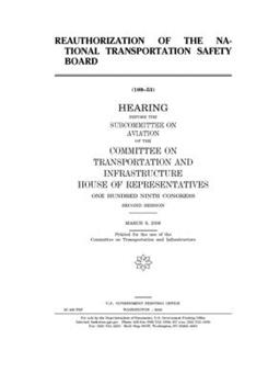 Reauthorization of the National Transportation Safety Board