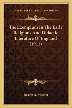 The Exemplum in the Early Religious and Didactic Literature of England