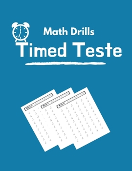 Paperback Math Drills Timed Tests: Addition and Subtraction Math Drills, Practice 100 days of speed drills Book