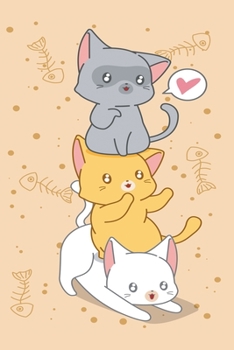 Paperback Cute Cat tower: Dot Grid 6x9 Dotted Bullet Journal and Notebook 120 Pages for cat fans Book