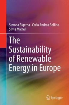 Paperback The Sustainability of Renewable Energy in Europe Book