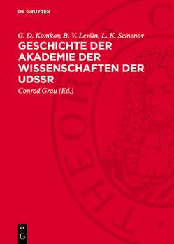 Geschichte Der Akademie Der Wissenschaften Der Udssr