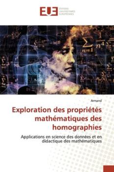 Paperback Exploration des propriétés mathématiques des homographies [French] Book