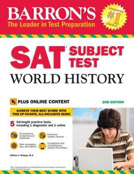 Paperback SAT Subject Test World History with Online Tests Book
