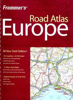 Spiral-bound Frommer's Road Atlas Europe Book