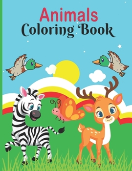 Paperback Animals Coloring Book: creative coloring pages for girls & boys ages 4-8 Book